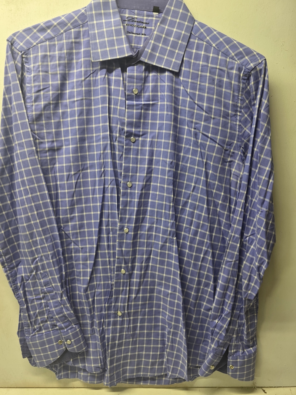 Levinas Showcase Tailored Fit - Men's Size M 15/15.5 - Long Sleeve Button Down